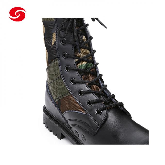 Botas militares de la selva del ejército de las botas de las botas de combate del camuflaje del arbolado