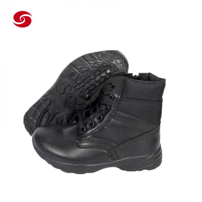 Las botas tácticas negras/ejército las botas patean/de combate/los zapatos de los hombres que las botas/Solider patean las botas de cuero/que limpian botas