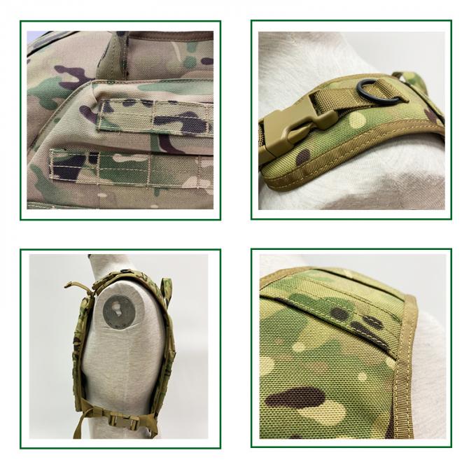 Pecho táctico modificado para requisitos particulares Rig Military Ballistic Plate Carrier del topo del chaleco del camuflaje
