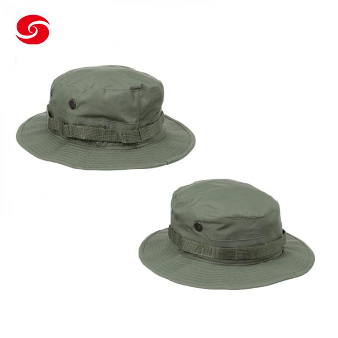 Sombrero táctico militar del cubo de los sombreros militares baratos de Olive Green Hats Fishing Boonie