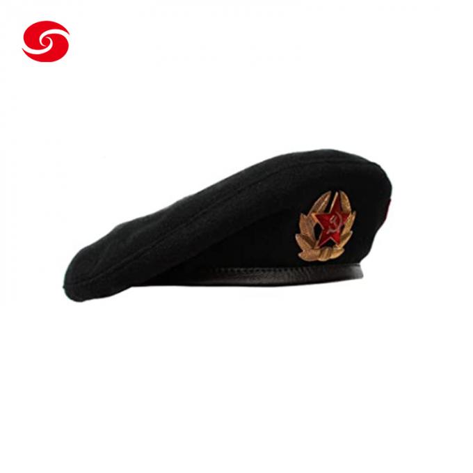 Headwear auténtico de la boina del vintage del ejército de las lanas del sombrero unisex soviético original unisex ruso de la boina