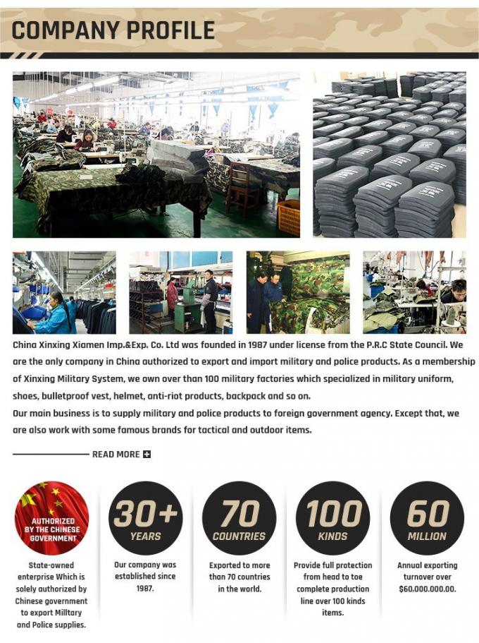 Uniforme militar del combate del ejército de la impresión del camuflaje del arbolado de China Xinxing