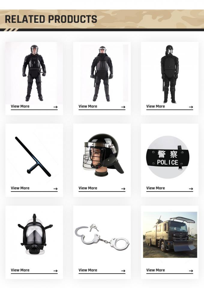Cuerpo completo Armor Anti Riot Suit Gear de la policía militar