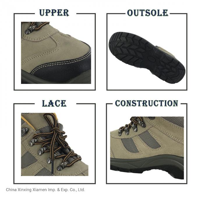 MEDIADOS DE botas funcionales de cuero superiores modificadas para requisitos particulares de los zapatos de seguridad
