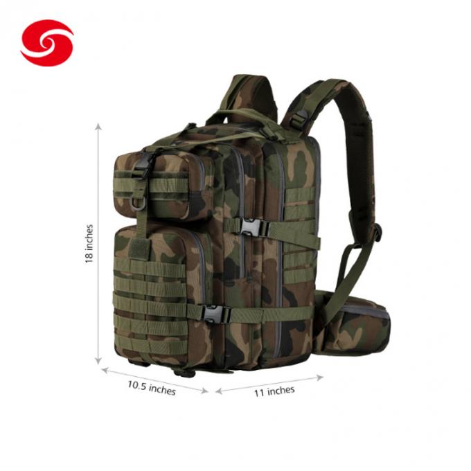 45L que emigra la mochila táctica militar del camuflaje del nilón del poliéster de Molle Cambat del ejército que acampa