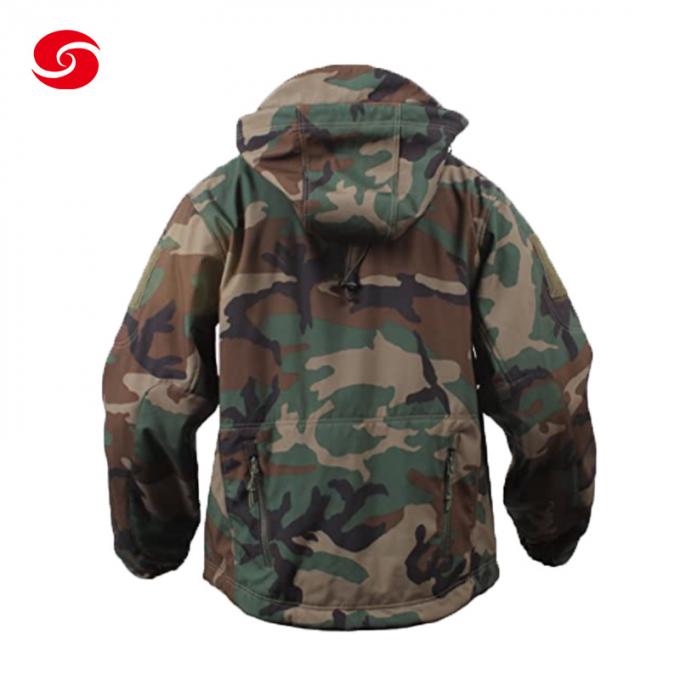 Shell Jacket suave de encargo al por mayor de alta calidad con Logo Military Camouflage Mens Jacket
